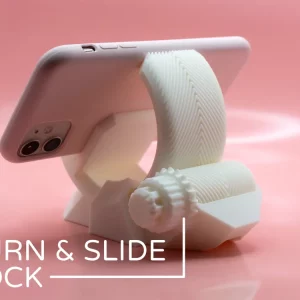 Giá Đỡ Điện Thoại Bánh Răng Tùy Chỉnh Nhà 3DLUXI Chất Liệu Nhựa PLA An Toàn, Thiết Kế Tinh Tế & Tiện Lợi