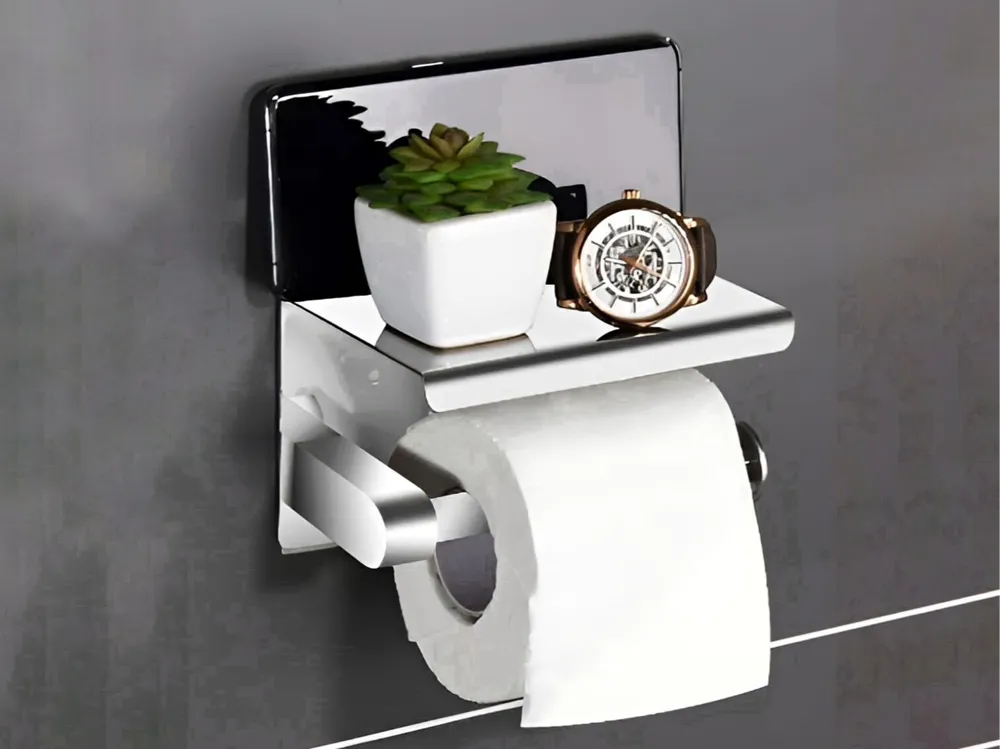 Giá Treo Giấy Vệ Sinh Kèm Kệ Để Đồ Nhà 3DLUXI Chất Liệu Nhựa PLA An Toàn, tiện lợi