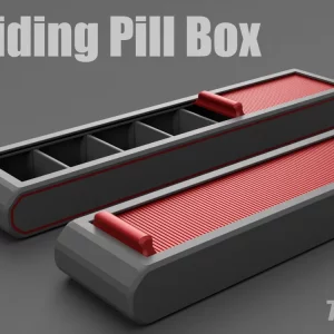 Hộp Đựng Thuốc Nhỏ Gọn Nắp Trượt Nhà 3DLUXI Chất Liệu Nhựa PLA An Toàn, Thiết Kế Tiện Ích